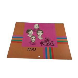 THE AFRO-AMERICAN HISTORICAL CALENDAR - 1990 Advertising Calendar Ohio State